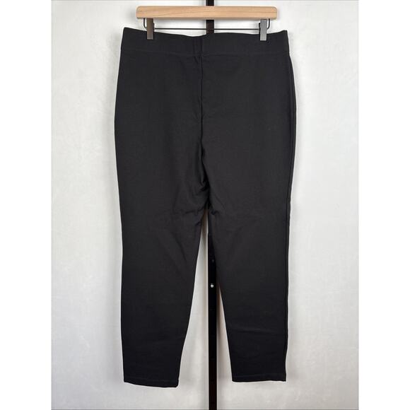 NEW Max Studio Pull On Ponte Knit Pants Womens XL Black Pull On Stretch Timeless - Picture 5 of 10